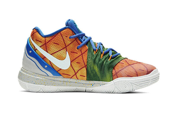 Кроссовки spongebob squarepants x kyrie 5 'pineapple house' Nike, оранжевый — фото 2