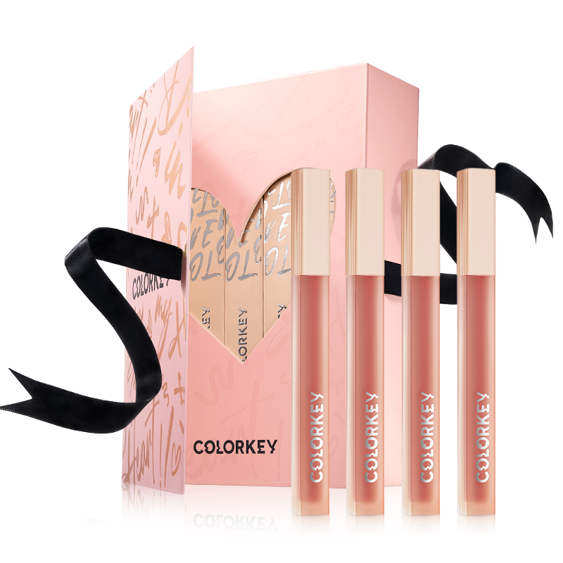 

Блеск для губ Love Laptop Box глянцевый легко растушевывается тон 1,8г*4 с подарком: заколка-клешня+резинка для волос Colorkey