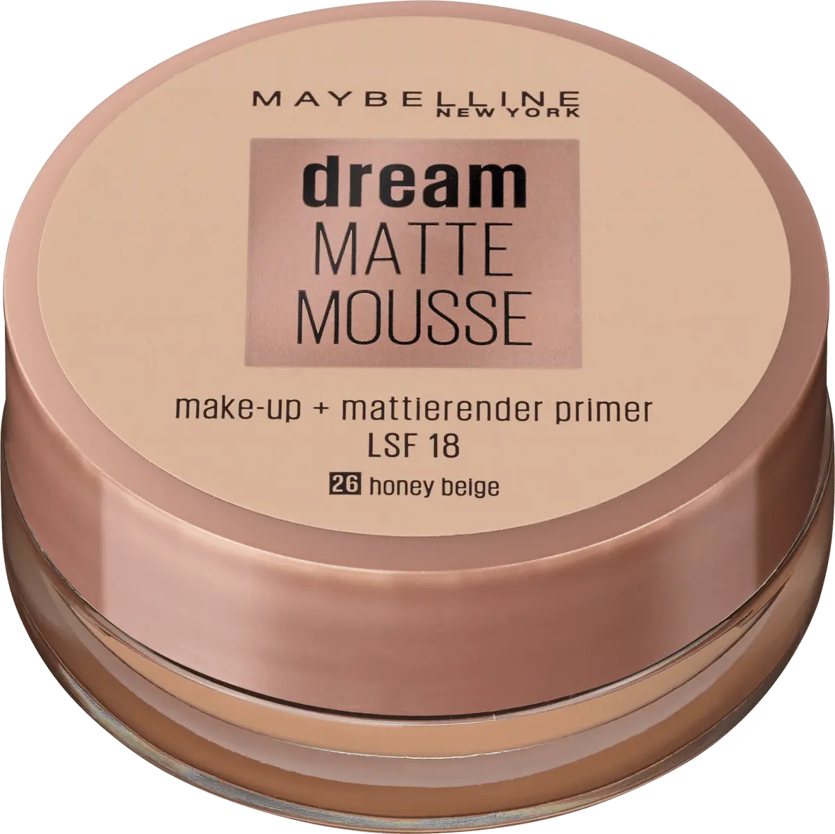 

Primer Dream Matte Mousse LSF 18 26 Honey Beige 180мл Maybelline New York