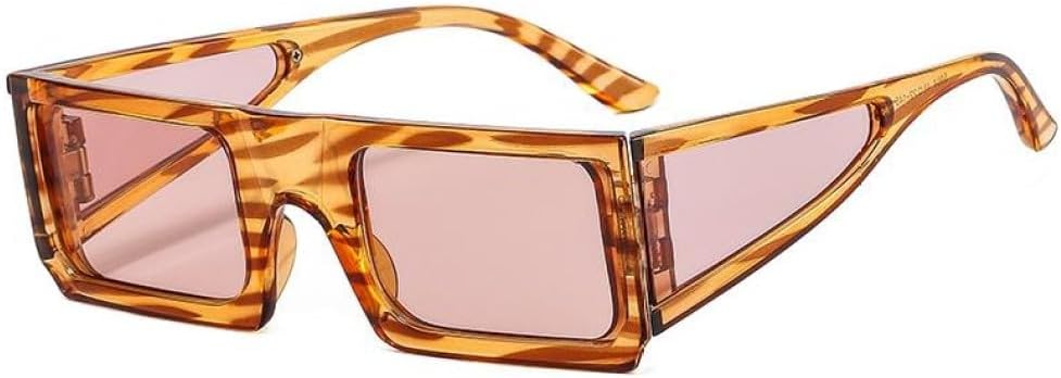 

Солнцезащитные очки прямоугольной формы 2027 года для женщин и мужчин, с квадратными линзами, в винтажном стиле, для вечеринок и пляжа, с защитой от УФ-излучения UV400 MTZJH, C5