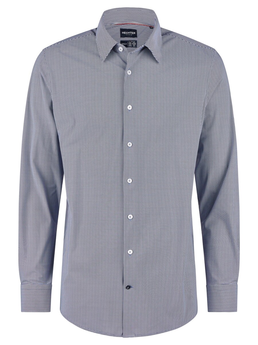 

Рубашка на пуговицах классического кроя HECHTER PARIS, темно-синий