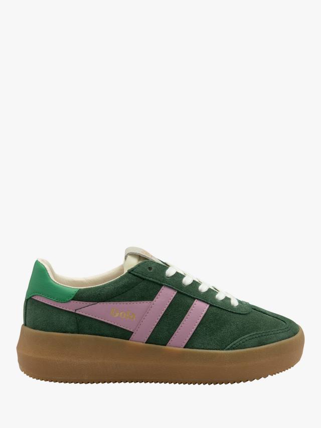 Athena Suede массивные кроссовки Gola, Green/Pink