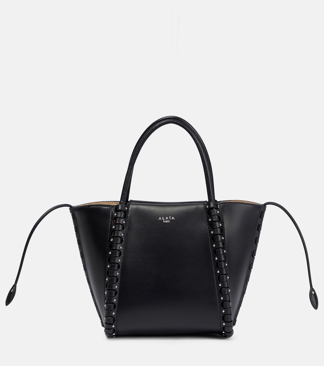 

Le Hinge Mini кожаная сумка-тоут Alaïa, нуар