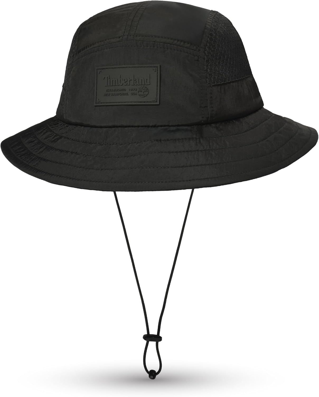 

Мужская панама Timberland Mesh Panel, широкополая шляпа от солнца с регулируемым шнурком на подбородке, идеально подходит для активного отдыха на природе, Black