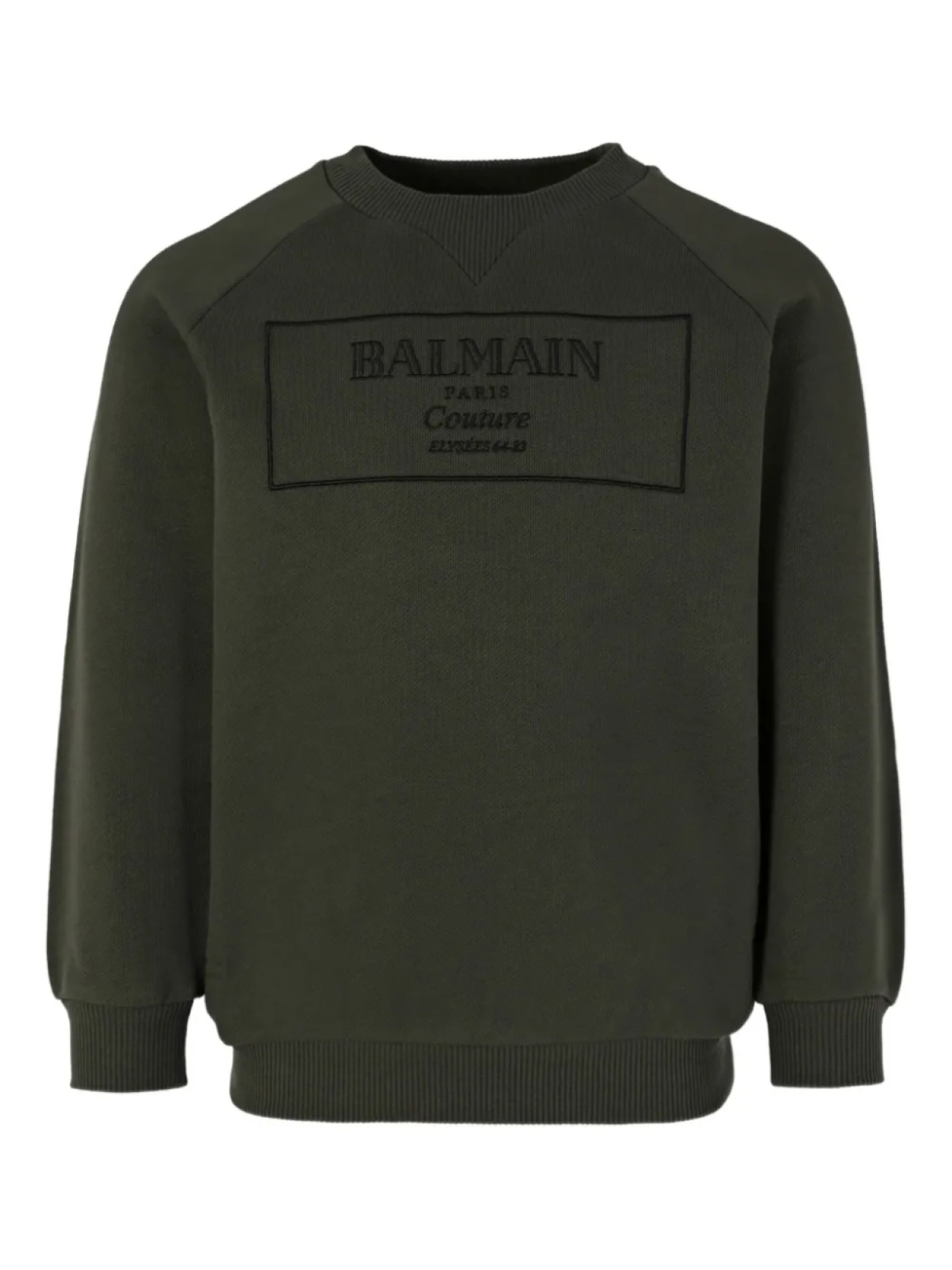 

Толстовка с вышитым логотипом Balmain Kids, зеленый