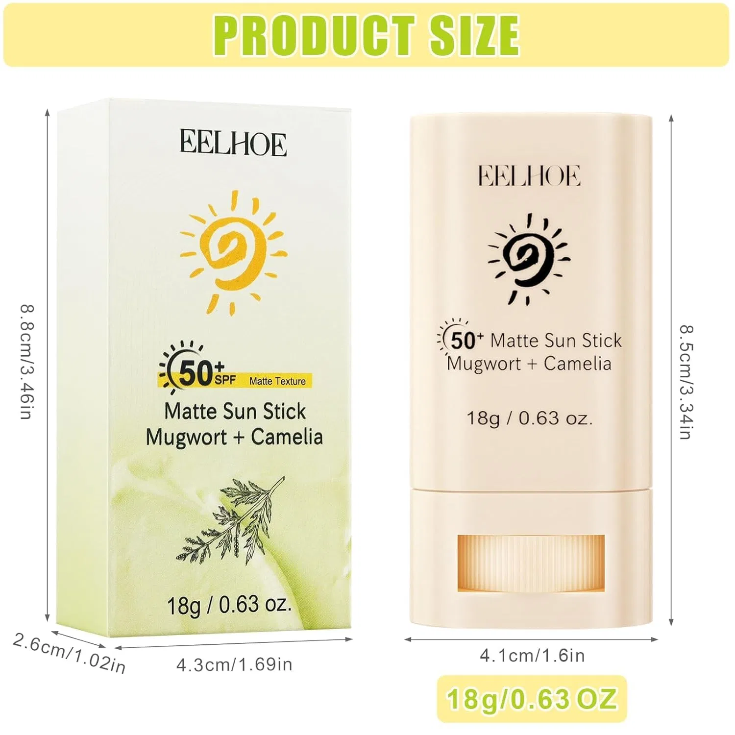 Солнцезащитный стик для лица SPF 50 Taimeimao, Color1 — фото 2