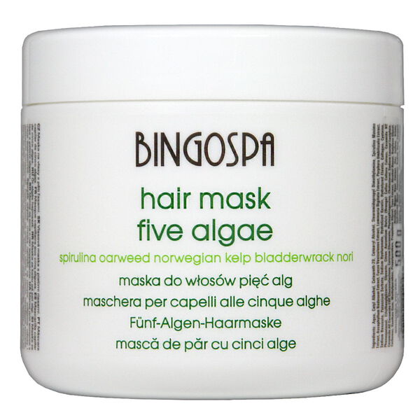 

Маска для волос с маслом ши и пятью водорослями, 500 г Bingospa