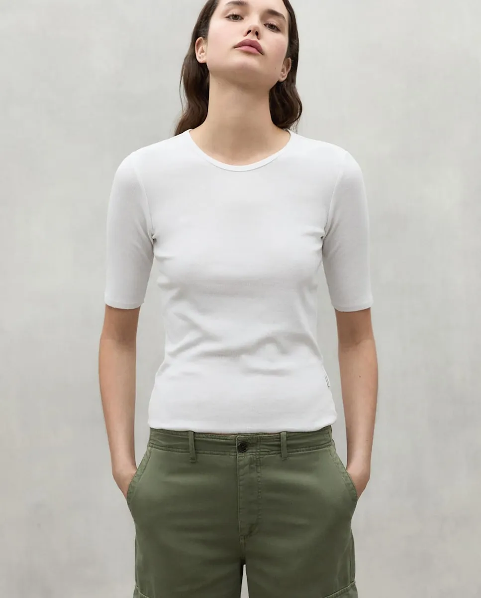 

Женская футболка с коротким рукавом и круглым вырезом Ecoalf, белый