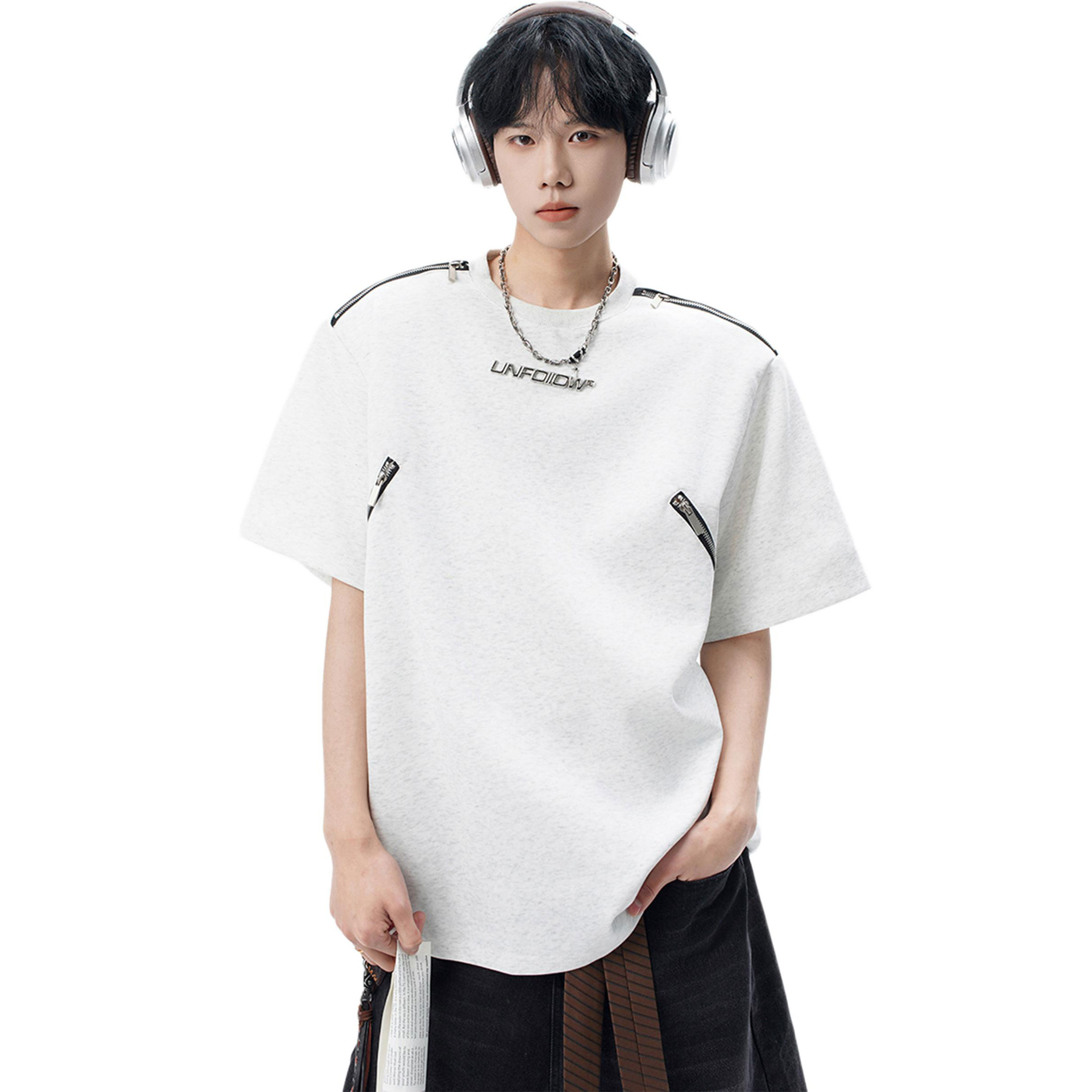 

Футболки унисекс с круглым вырезом, средней плотности ZIAREL, светло-серый