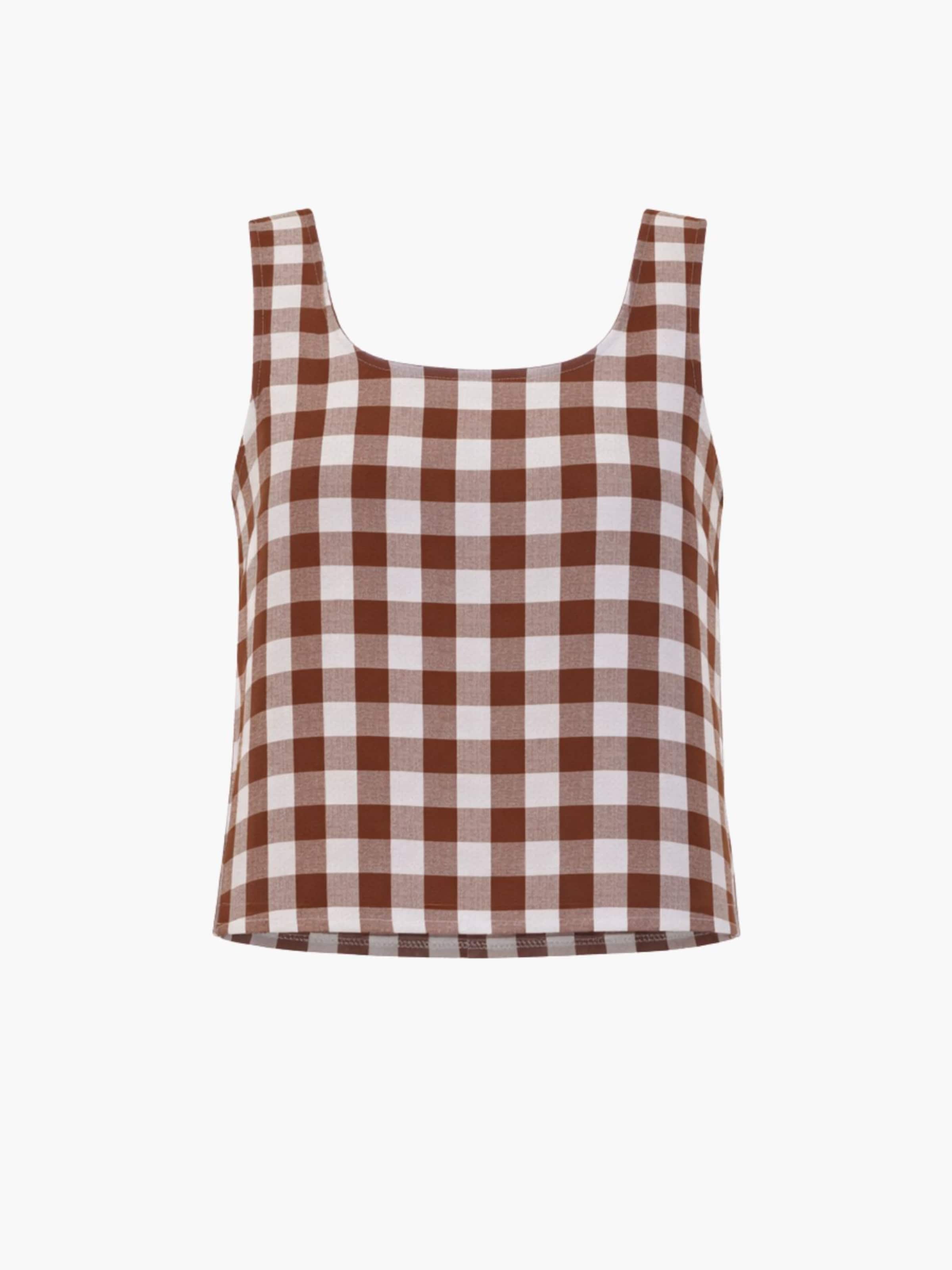 

AmourLinen Топ 'Ella' в темно-коричневом