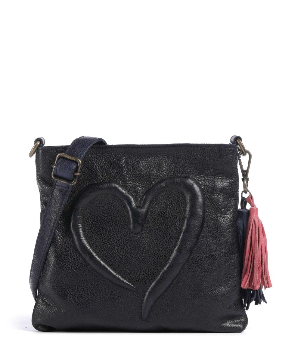 

Сумка Herzweg 4 из зернистой кожи Taschendieb Wien, синий