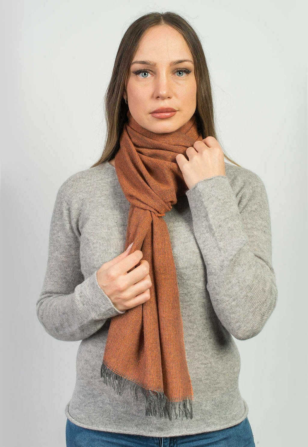 

Шарф Dalle Piane Cashmere, оранжевый