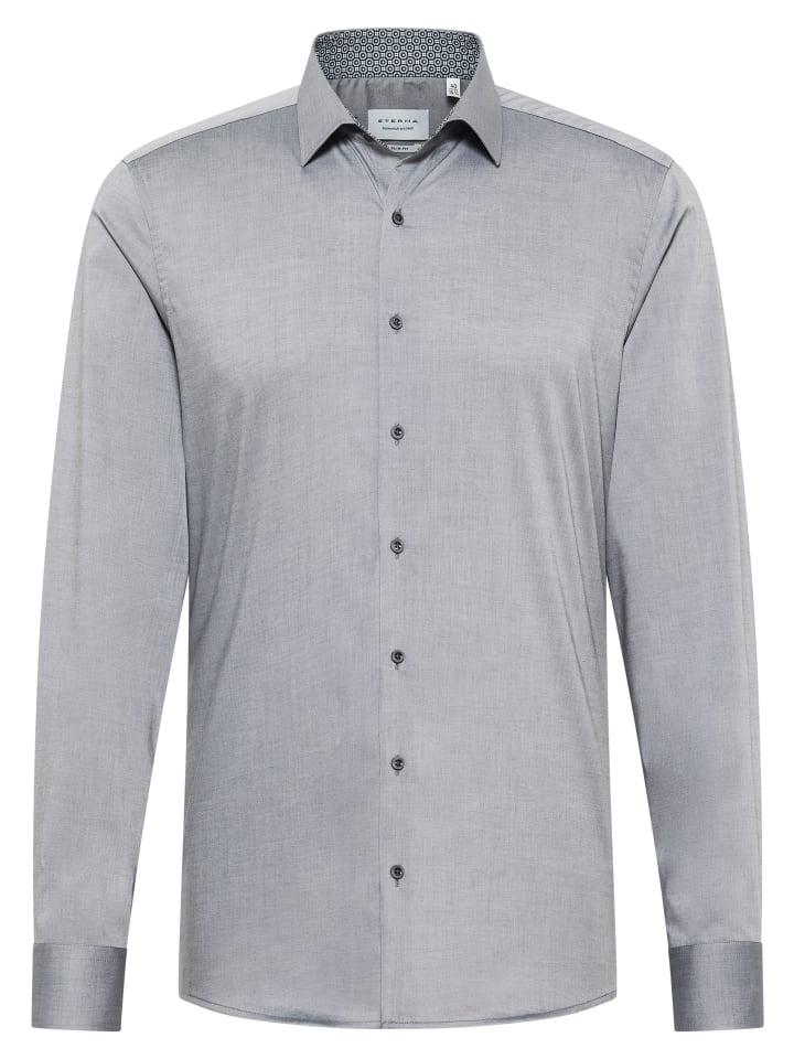 

Рубашка Eterna Hemd SLIM FIT, светло-серый