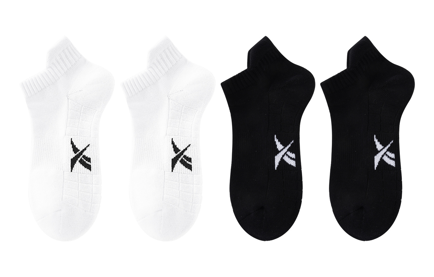 

Низкие носки унисекс набор из 4 пар Reebok, белый