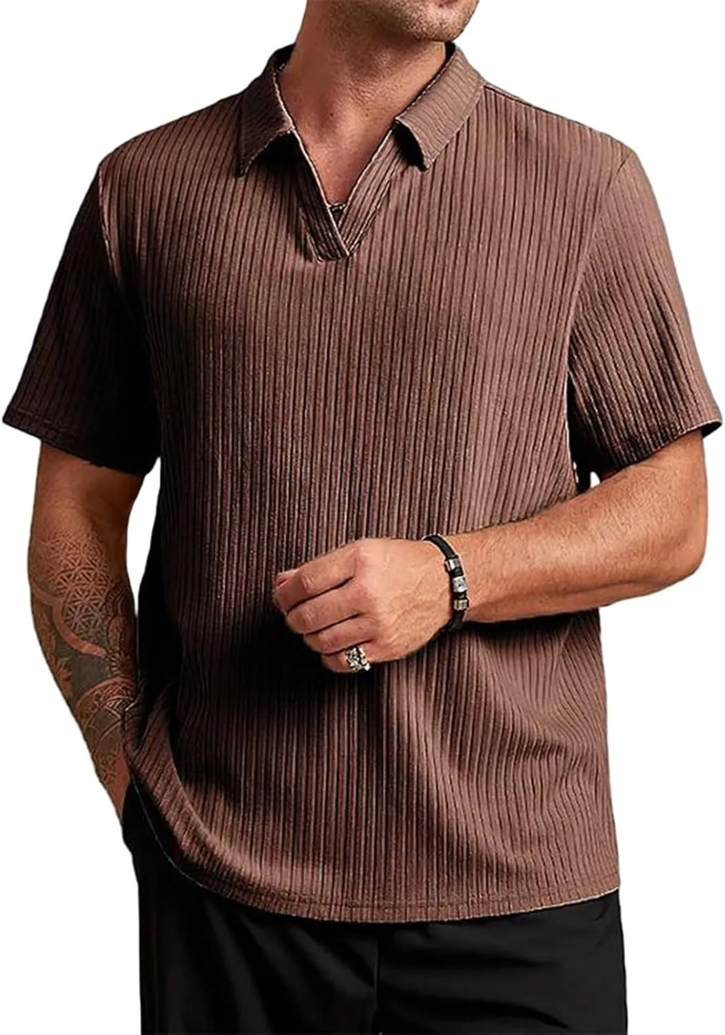 

Мужская поло с коротким рукавом Hawaiian, большие размеры, для гольфа и тенниса Thatrich