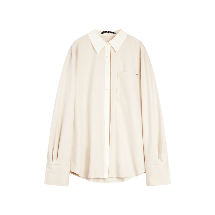 

ELLE Рубашка женская Oat Lapel Moderate