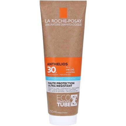 Увлажняющий солнцезащитный крем Anthelios Spf30 в эко-тюбике, 250 мл, La Roche-Posay — фото 2