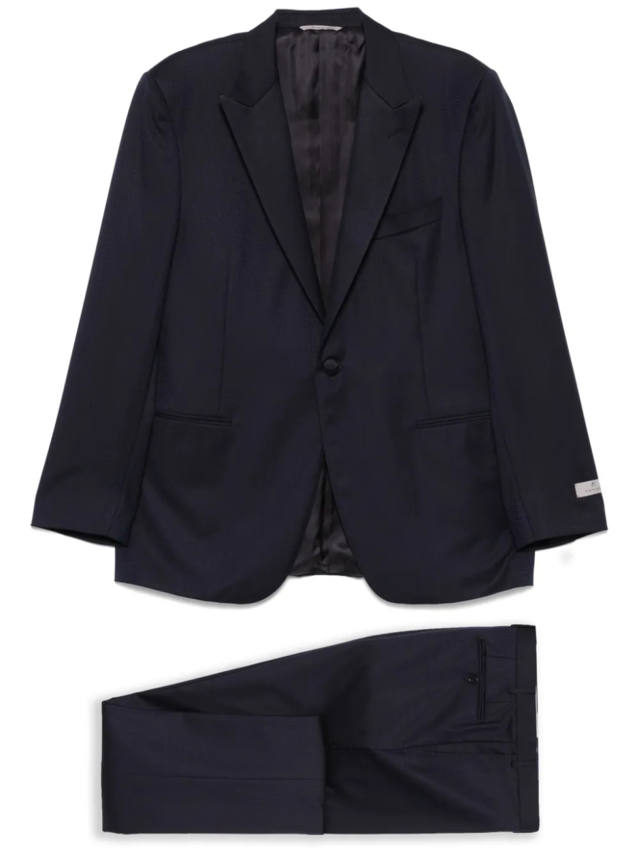 

Canali костюм с однобортным пиджаком, синий
