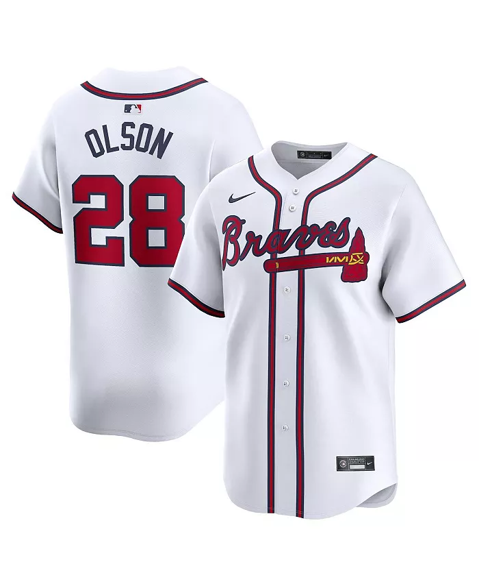 

Мужская альтернативная лимитированная джерси игрока Matt Olson Atlanta Braves Nike, белый