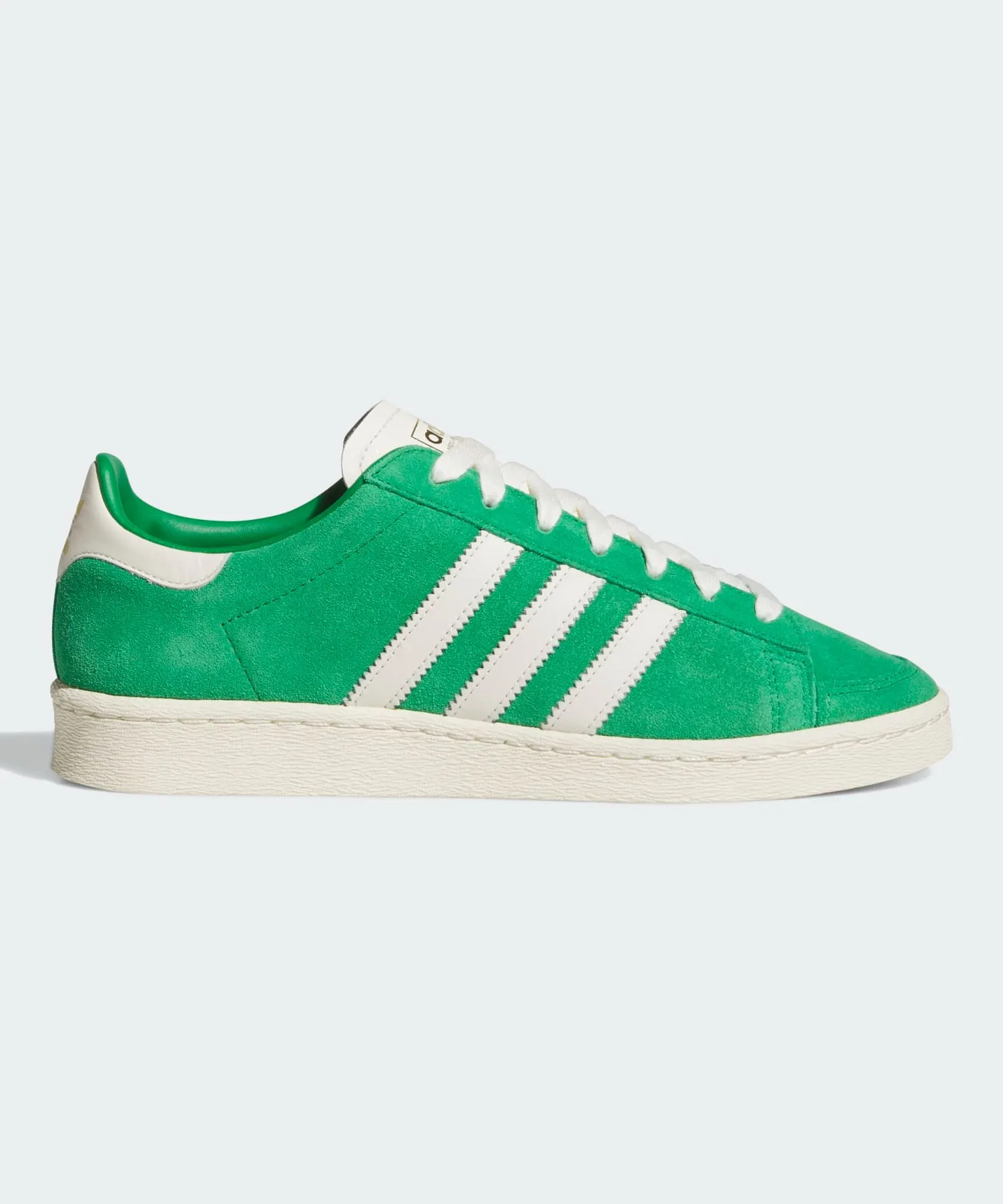 Унисекс кроссовки Jabbar Low из замши Adidas Originals зелёные