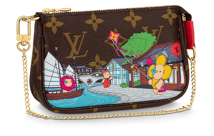 

LOUIS VUITTON Pochette Felicie Coated Canvas 3 в 1 клатч, кроссбоди, мини-сумка через плечо для женщин, коричневый