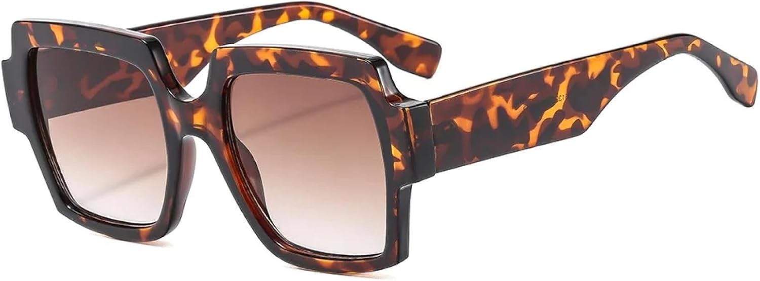 

Солнцезащитные очки с защитой от УФ-излучения UV400 | Легкая оправа с градиентным покрытием | Для женщин и мужчин | Для занятий спортом на открытом воздухе и вождения DSVIGF, Leopard