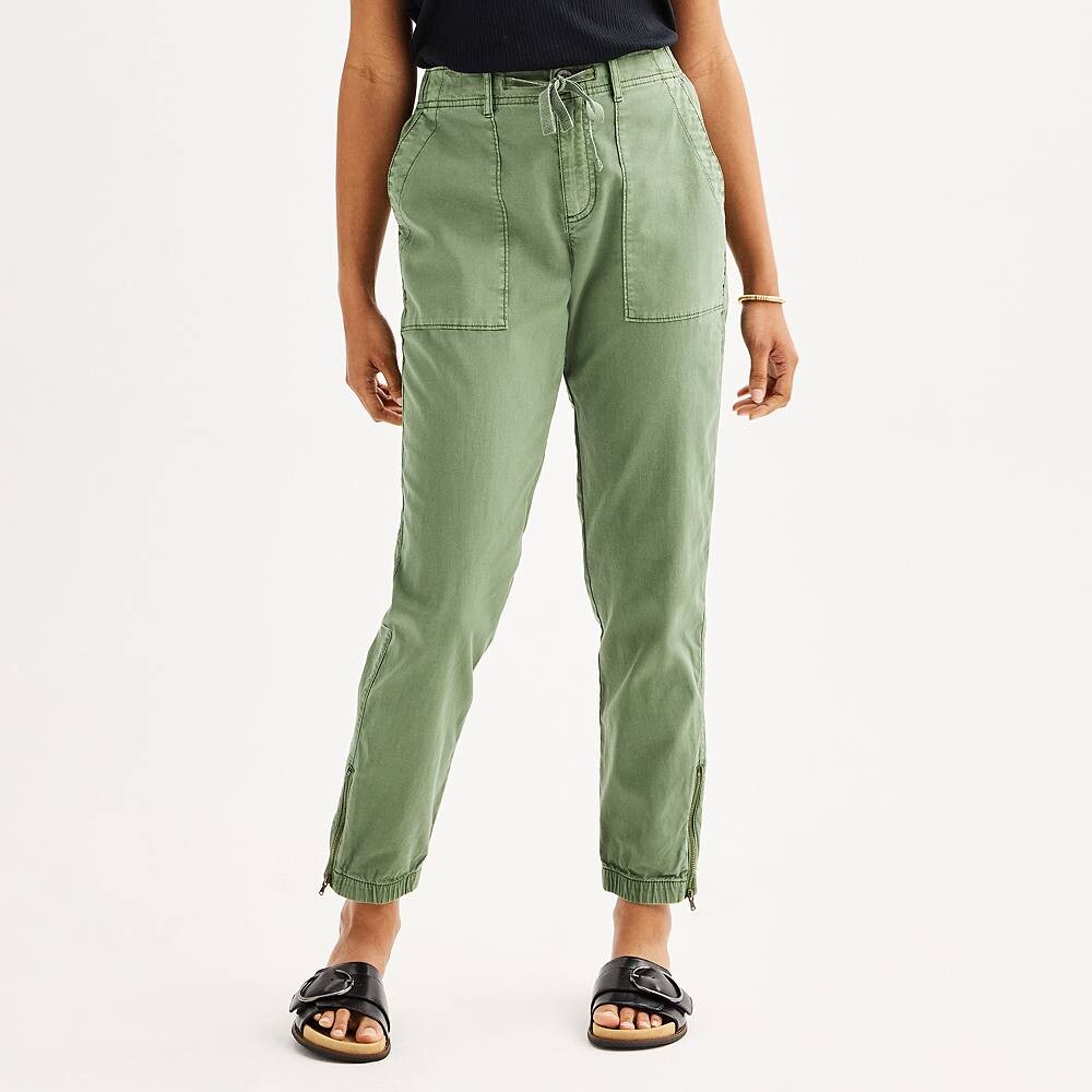 

Спортивные брюки Petite Sonoma Goods For Life Core Utility, цвет Manolo Olive