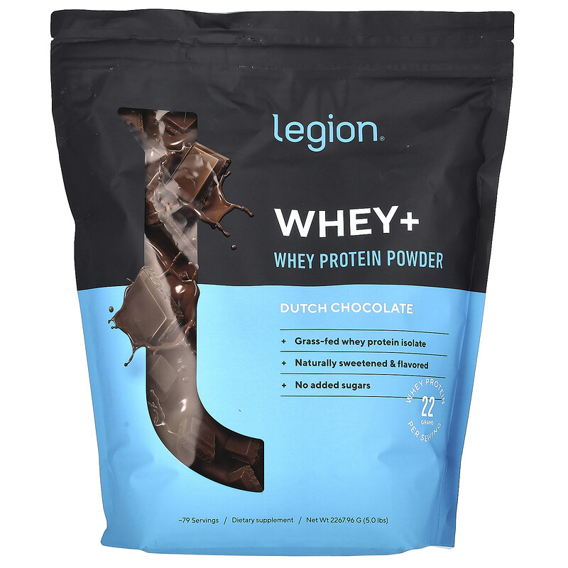 

Legion Athletics, Whey +, порошок из сывороточного протеина, голландский шоколад, 2267,96 г (5 фунтов)