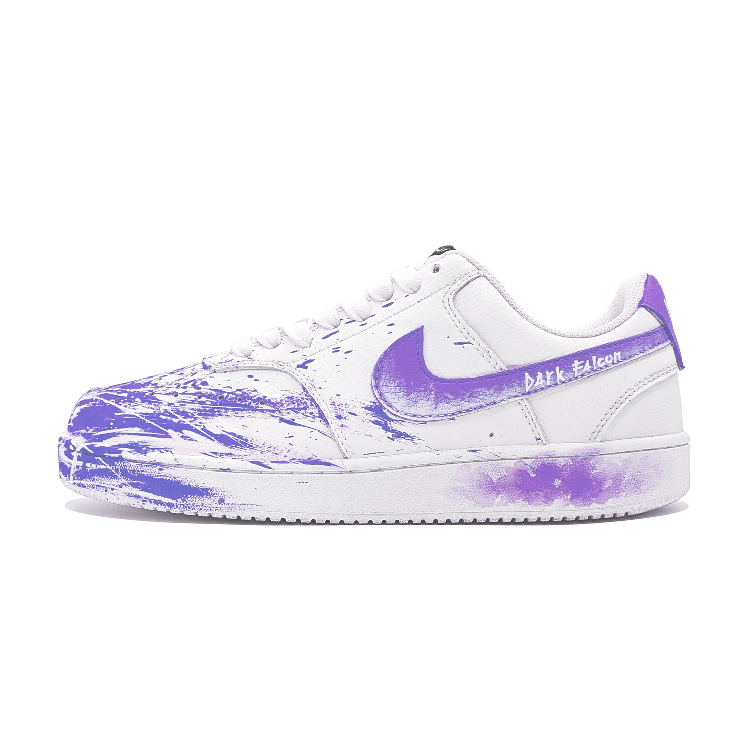 

Кроссовки Nike Court Vision Skateboarding Shoes Women's Low-top White, фиолетовый