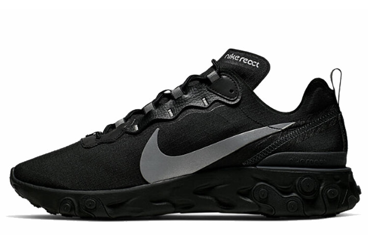 

Кроссовки Nike React Element 55 Black Reflect, Черный, Кроссовки Nike React Element 55 Black Reflect