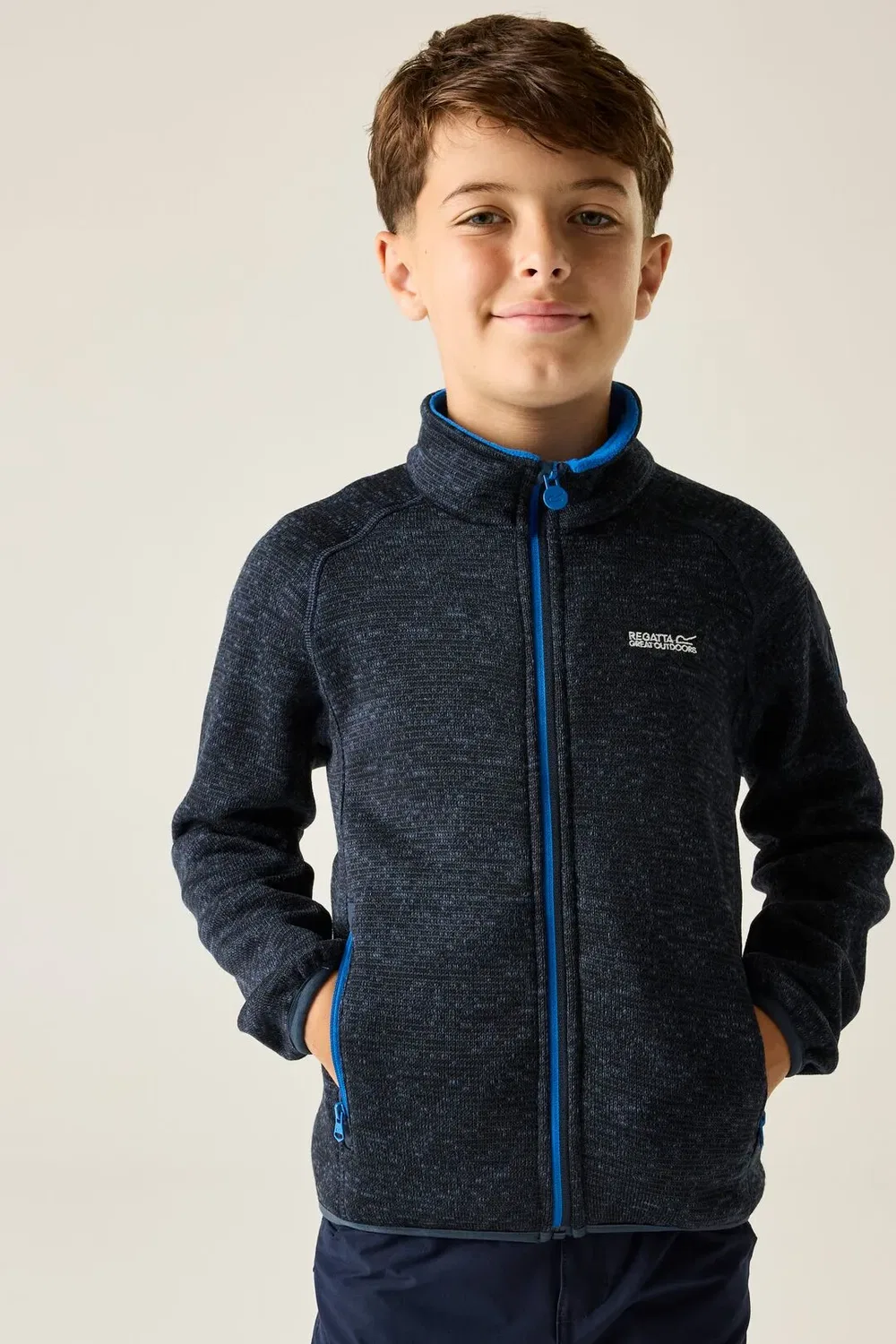 Детское флисовое худи Regatta Junior Newhill, темно-синий