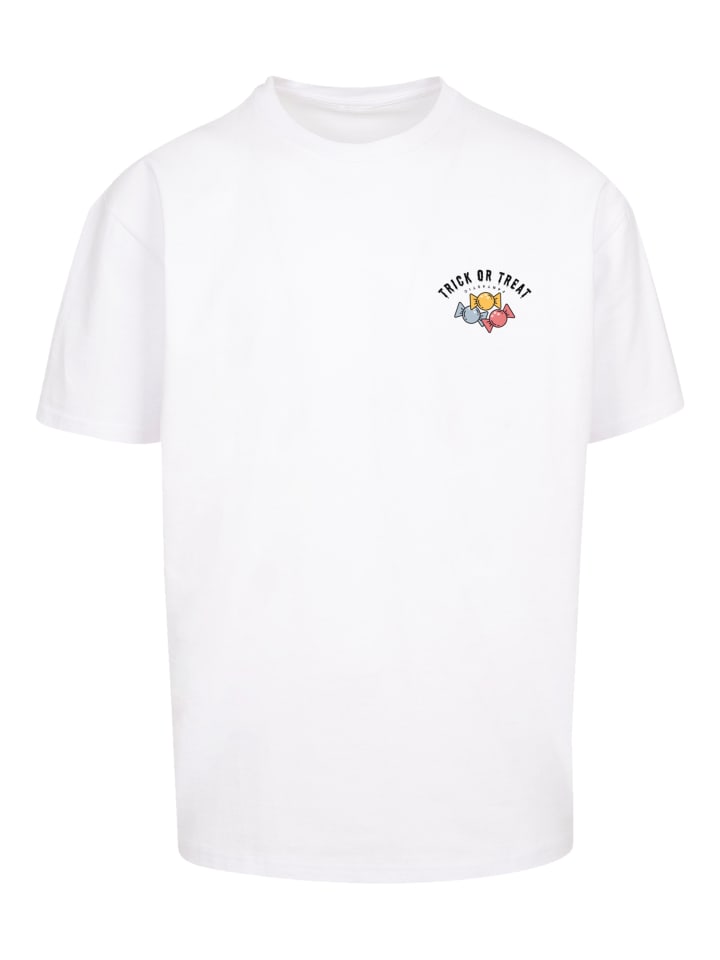 

Футболка большого размера Trick Or Treat Halloween белого цвета F4NT4STIC, Белый, Футболка большого размера Trick Or Treat Halloween белого цвета F4NT4STIC