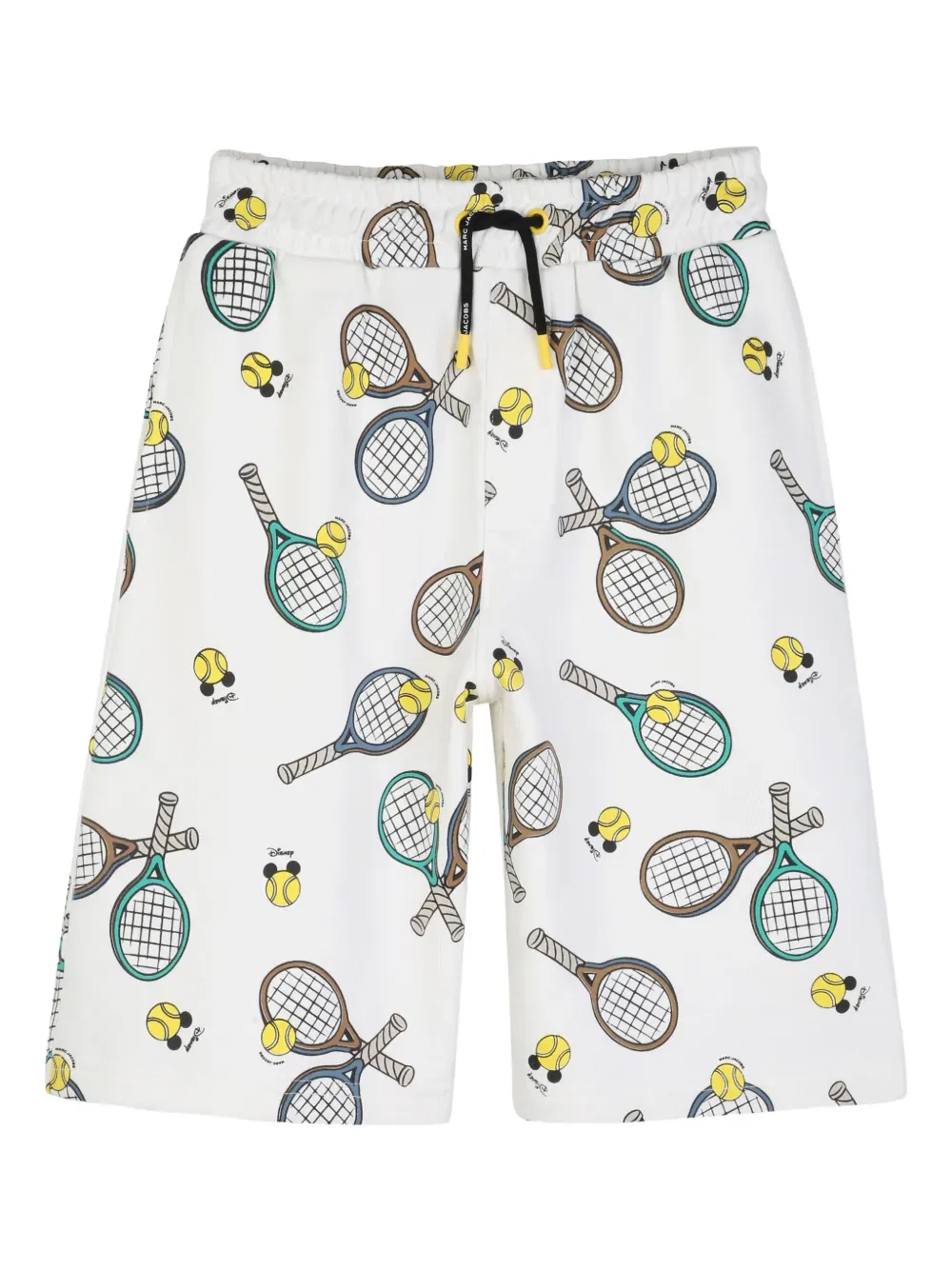 Шорты на завязках с принтом в виде Микки Мауса для тенниса Marc Jacobs Kids, белый