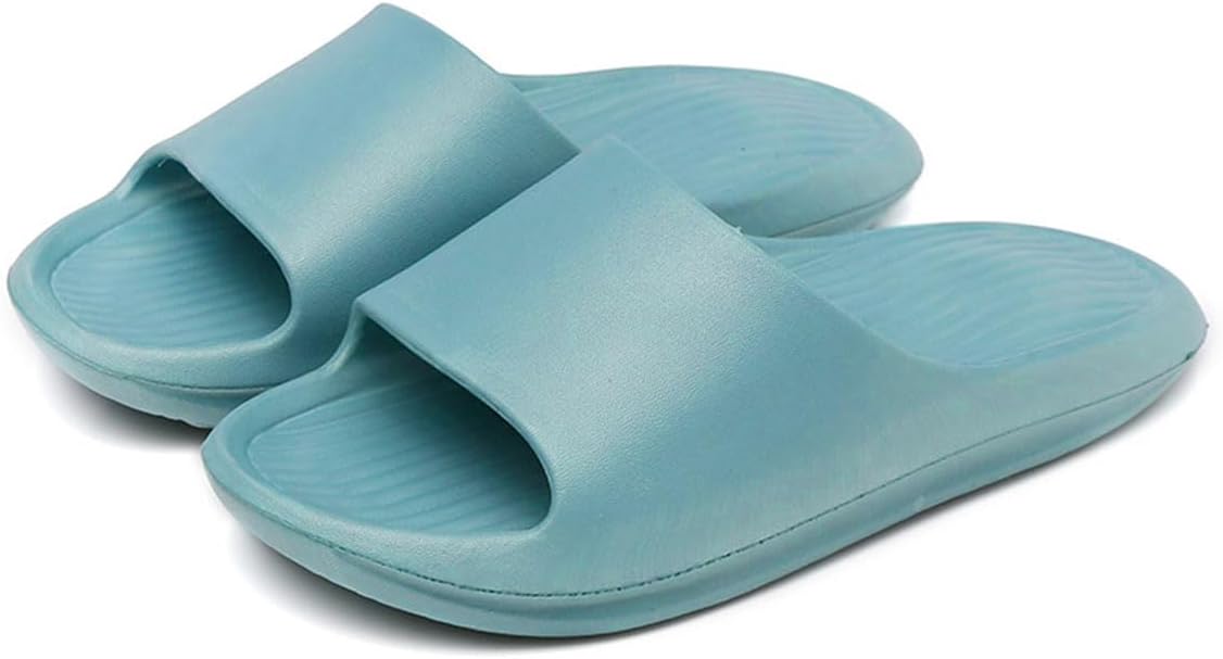 

Домашние тапочки для женщин и мужчин, тапочки для ванной, противоскользящие домашние туфли, шлепанцы для душа, тапочки для бассейна и пляжа Auxdiq, синий