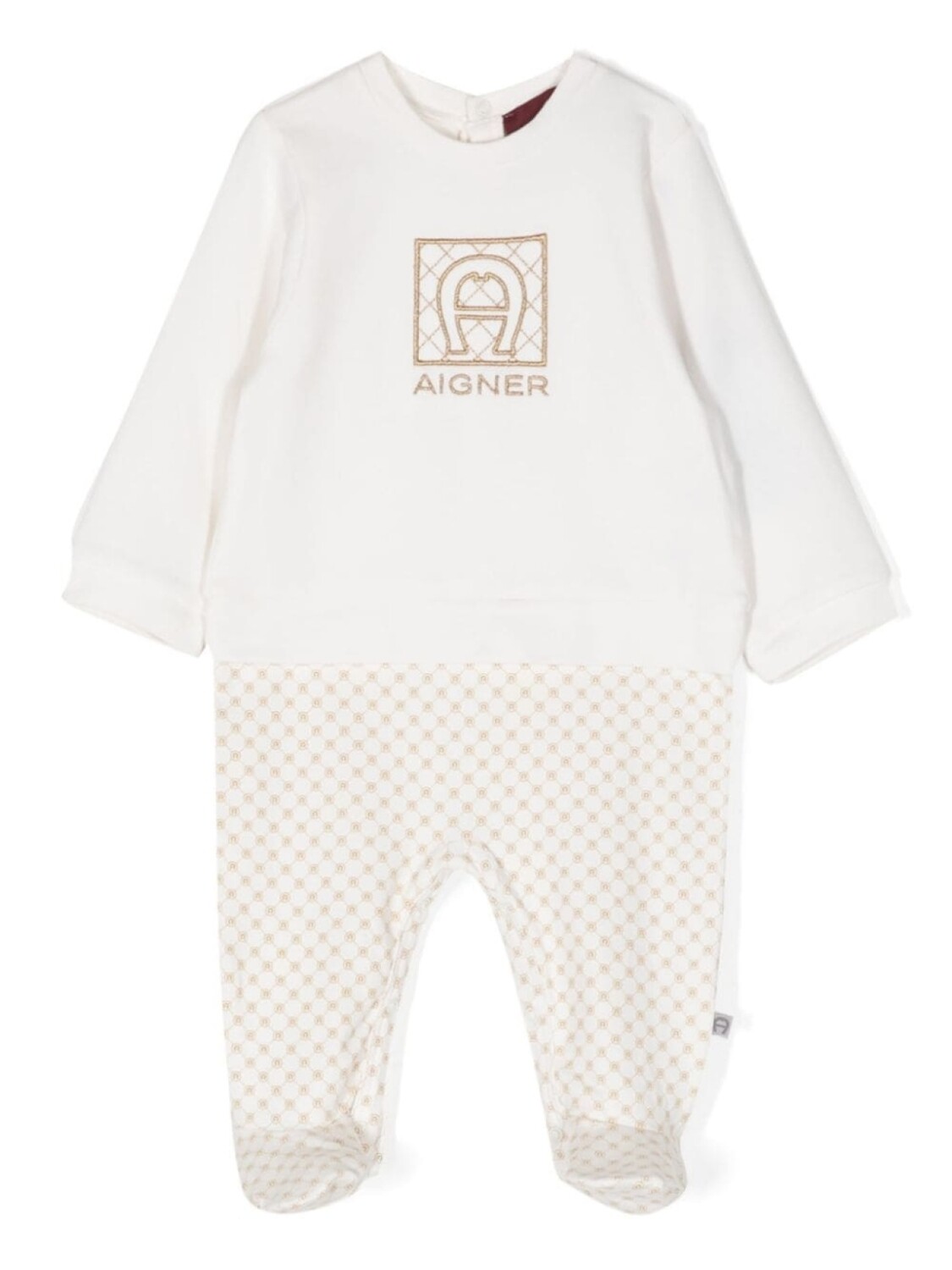

Aigner Kids пижама с вышитым логотипом, белый