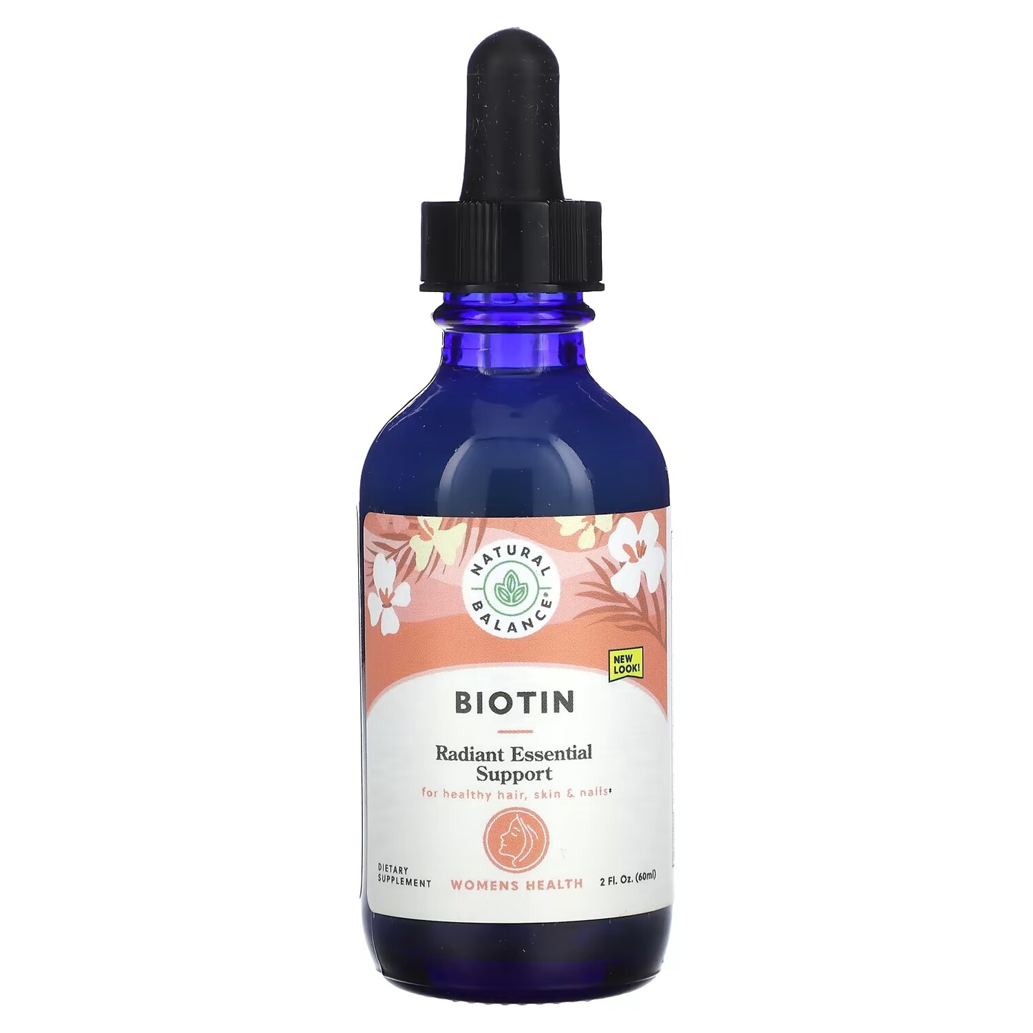 

Natural Balance Liquid Biotin Radiant Essential Support 2 жидких унции (60 мл)