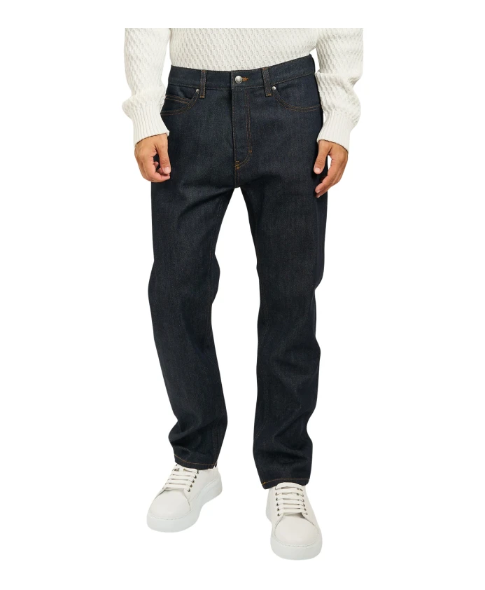 

Синие мужские джинсы с пятью карманами Hugo, синий