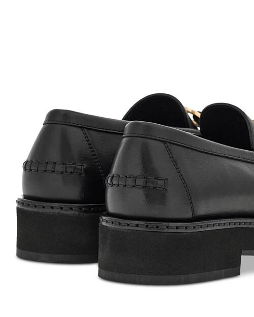 Женские лоферы Maryan Gancini с выступающей подошвой Ferragamo, цвет Black — фото 2