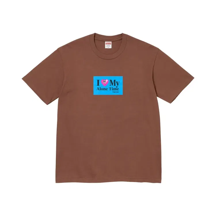 Футболка Supreme Alone Time Tee, коричневый