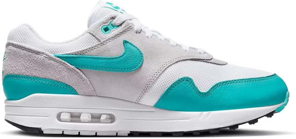 Мужские кроссовки Nike Air Max 1, белый/черный/серый — фото 2