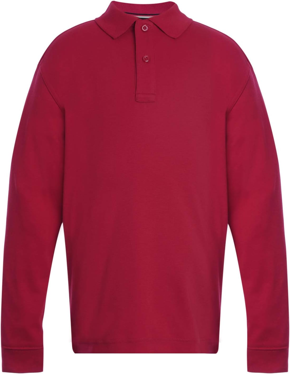 

Поло Tommy Hilfiger Co-Ed с длинным рукавом, удобная посадка, интерлок, детская школьная форма, Red