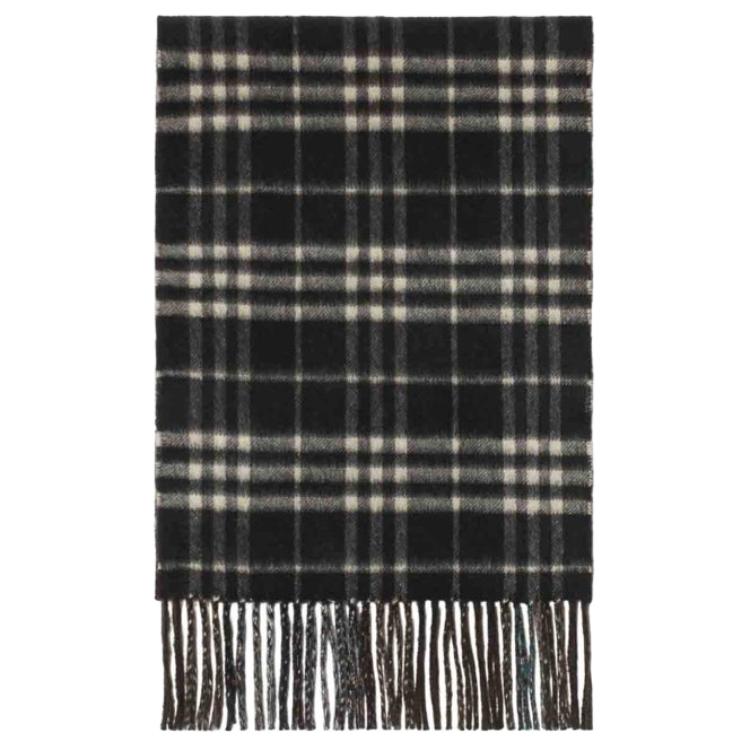 

Burberry Вязаный шарф женский черный, Black