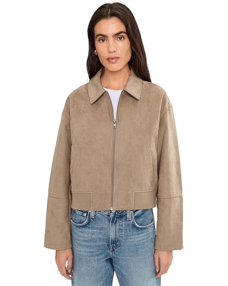 

Женская куртка-бомбер Levi's Faux Suede с отложным воротником, Tan