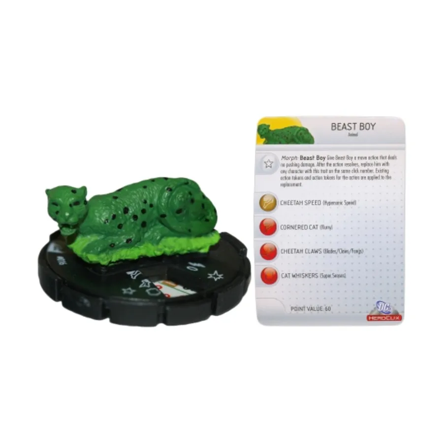 

Beast Boy #016 — Форма гепарда (C), DC HeroClix - 75th Anniversary - Singles