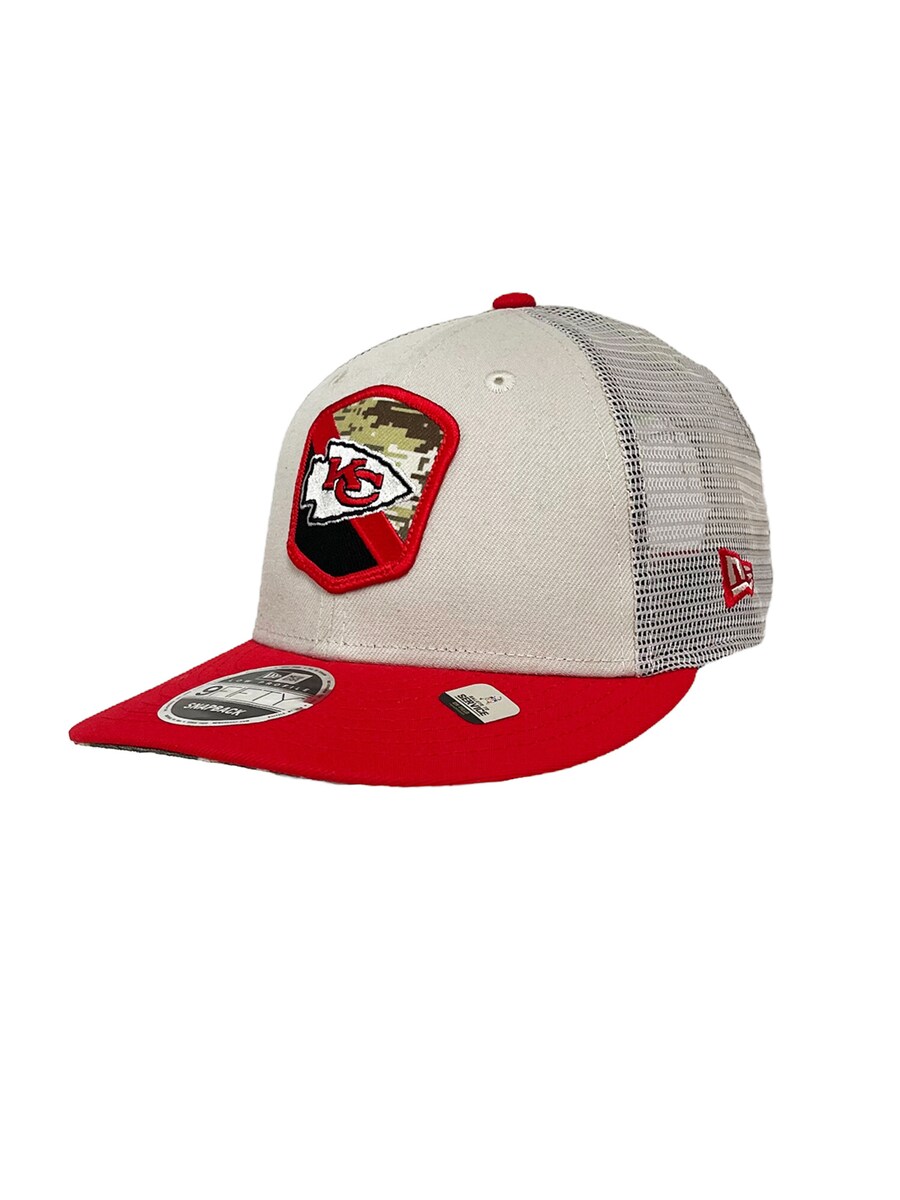 

Спортивная кепка NEW ERA 9FIFTY Salute To Service Kansas City Chiefs, кремовый