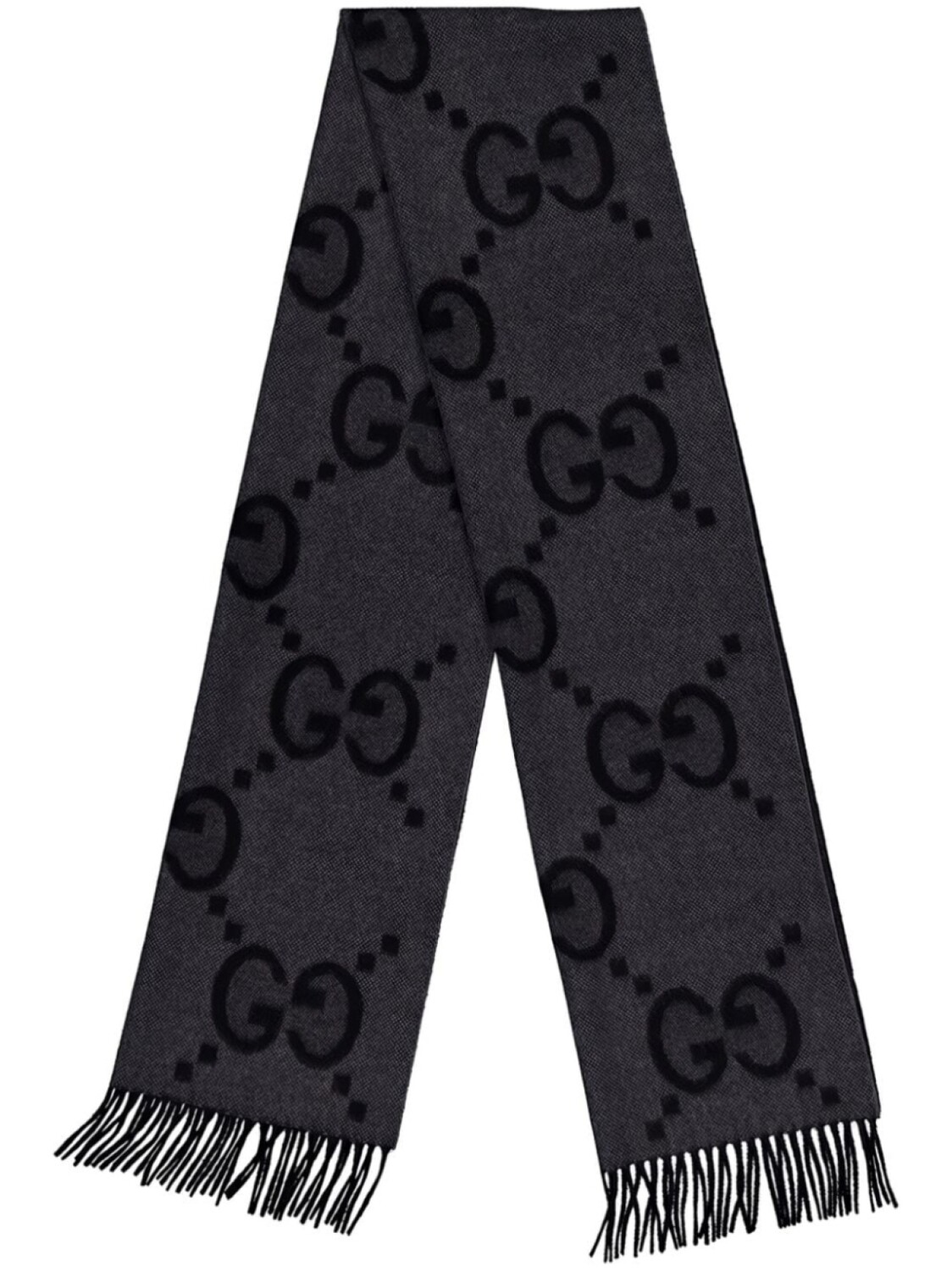 

Gucci кашемировый шарф с логотипом GG, серый
