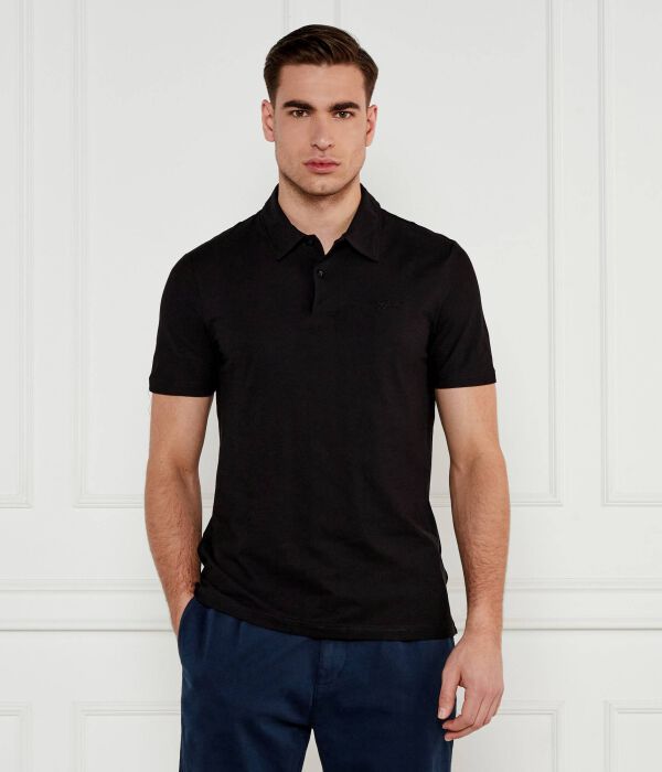 

Рубашка поло Regular fit Guess Jeans, черный