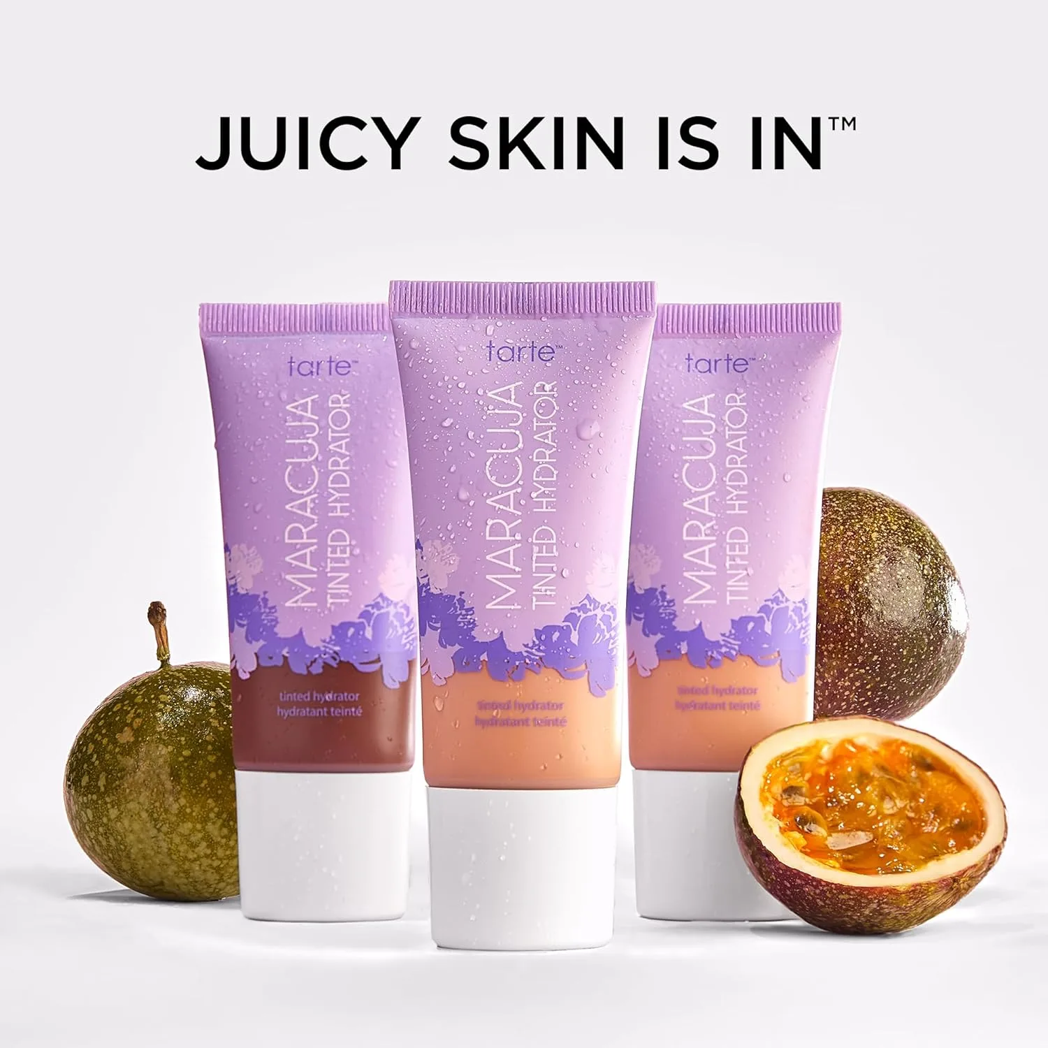 Tarte Maracuja Tinted Moisturizer - легкий тонирующий увлажняющий крем с наращиваемым покрытием, гиалуроновая кислота, куркума и алоэ для увлажненной кожи, веганский, без жестокости, 56N rich neutral — фото 4