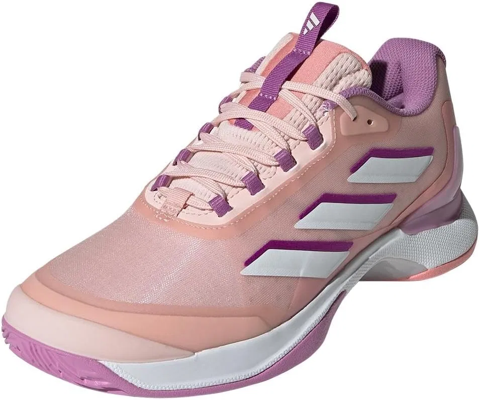 Кроссовки для тенниса Adidas Avacourt 2.0, Sandy Pink/Cloud White/Purple Burst