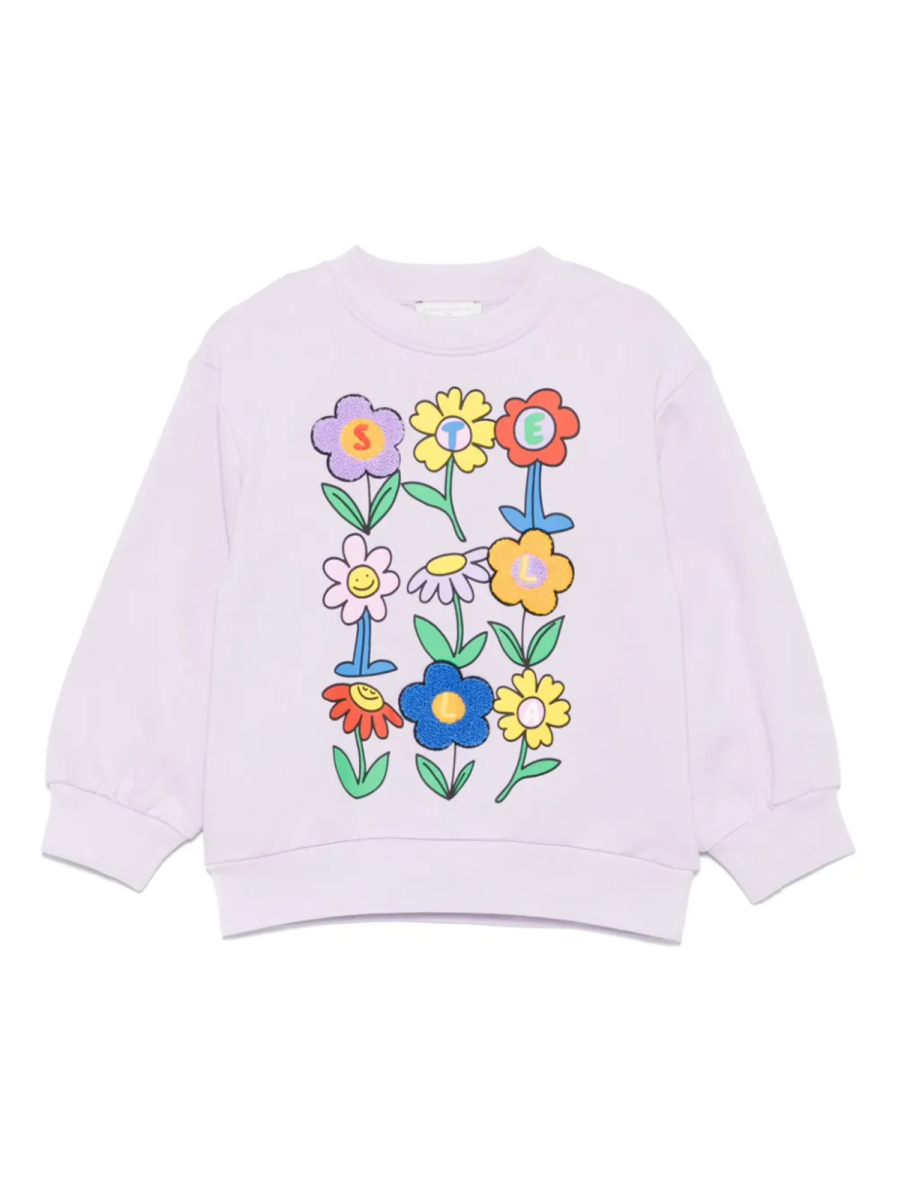

Толстовка с цветочным принтом Stella McCartney Kids, фиолетовый